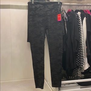 Faux Leather Camo Leggings